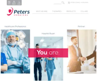 Peters-Surgical.com(Manufacturer and Distributor of Medical Devices) Screenshot