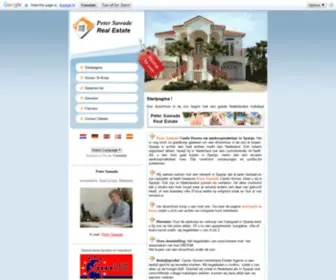 Petersawade.com(Peter Sawade Castle Homes uw aankoopmakelaar in Spanje. Het) Screenshot