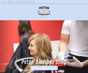 Petersbarbershopgarland.com(Peter's barber shop) Screenshot