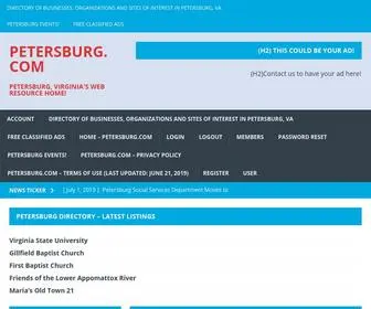 Petersburg.com(Virginia's Web Resource Home) Screenshot