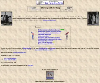 Petersburgsiege.org(Siege of Petersburg) Screenshot