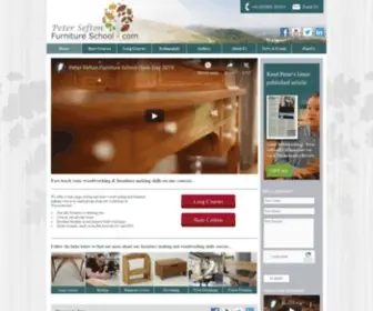 Peterseftonfurnitureschool.com(Fine Furniture Making) Screenshot