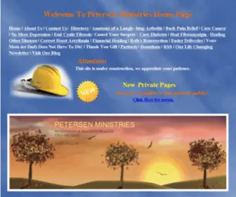 Petersen-Enterprise.com(Petersen Ministries) Screenshot