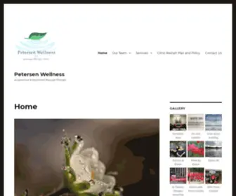 Petersenwellnessclinic.com(Acupuncture &amp; Registered Massage Therapy) Screenshot
