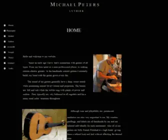 Petersguitars.com(Michael Peters) Screenshot