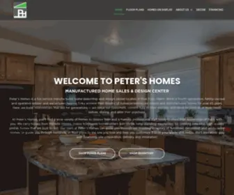 Petershms.com(Peter's Homes) Screenshot