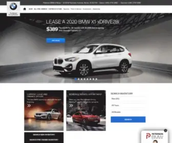 Petersonbmw.com(New & Used BMW Vehicles) Screenshot