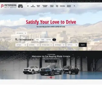 Petersoncars.com(New and Used Vehicles) Screenshot