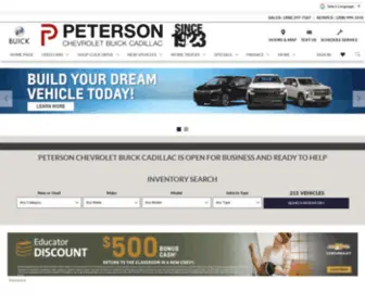 Petersonchevrolet.net(Peterson Chevrolet Buick Cadillac in BOISE) Screenshot