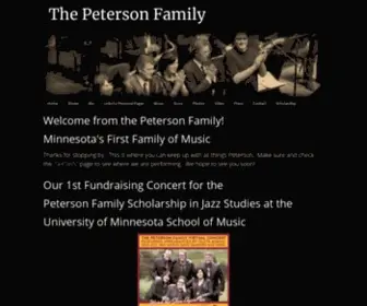 Petersonfamilymusic.com(The Peterson Family) Screenshot