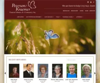 Petersonkraemer.com(Peterson Kraemer Funeral Homes & Crematory Inc) Screenshot