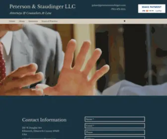 Petersonstaudinger.com(Peterson & Staudinger) Screenshot