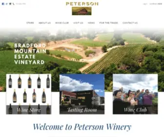 Petersonwinery.com(Zinfandel) Screenshot