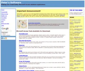 Peterssoftware.com(MS Access tools for developers from Peter's Software) Screenshot
