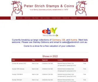 Peterstrich.com.au(Peter Strich Stamps & Coins) Screenshot