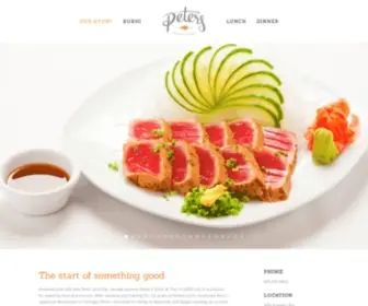 Petersushi.com(Peter's Sushi & Thai) Screenshot