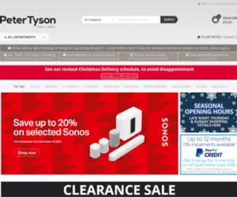 Petertyson.co.uk(Peter Tyson Audio Visual Online) Screenshot