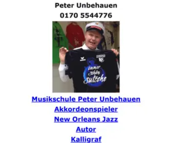 Peterunbehauen.de(PETER UNBEHAUEN) Screenshot