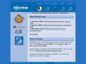 Peterweb.com(Peterweb Creations) Screenshot