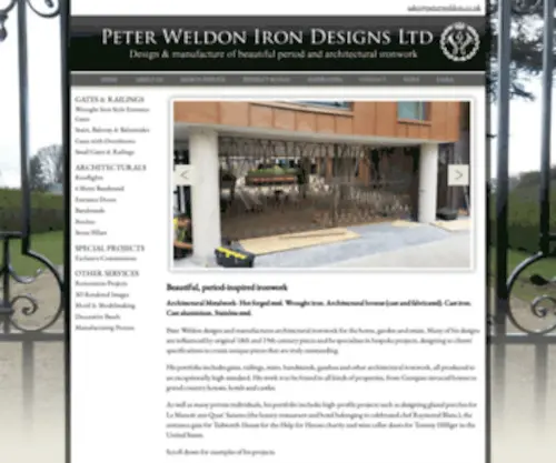 Peterweldon.co.uk(Peter Weldon Iron Designs Ltd) Screenshot