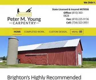 Peteryoungcarpentry.com(Pole Barns and Garages) Screenshot