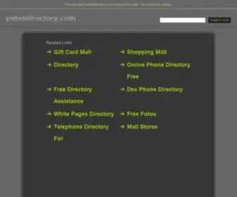 Petesdirectory.com(Pete's Directory) Screenshot