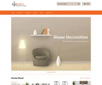 Peteshomedecorandfurnishings.com(Pete's Home Decor & Furnishings) Screenshot