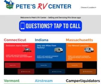 Petesrv.com(Pete's RV Center) Screenshot