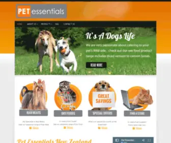 Petessentials.co.nz(Pet Essentials) Screenshot