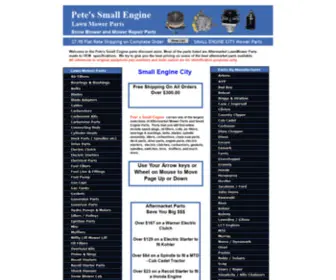 Petessmallengine.com(Discount Lawn Mower Parts) Screenshot