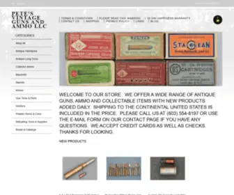 Petesvintagegunsandammo.com(Pete's Vintage Guns and Ammo LLC) Screenshot