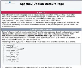 Petetyson.com(Apache2 Debian Default Page) Screenshot