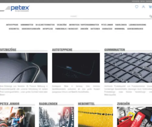 Petex.net(Autozubehör und Ausstattung direkt vom Hersteller) Screenshot