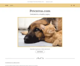 Petextras.com(Petextras) Screenshot