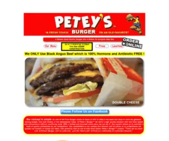 Peteysburger.com(PETEY'S BURGER) Screenshot