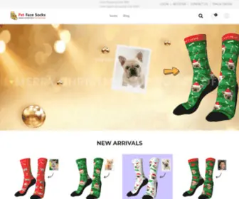 Petfacesocks.com(Personalized Custom Pet Face Socks in USA) Screenshot