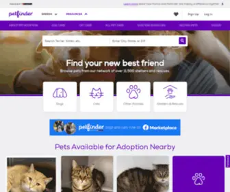 Petfinder.org(Urgent Need for Pet Adoption) Screenshot