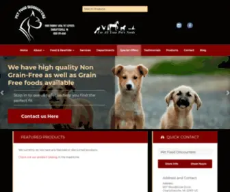 Petfooddiscounter.org(Locally owned and operated for over 30 years) Screenshot