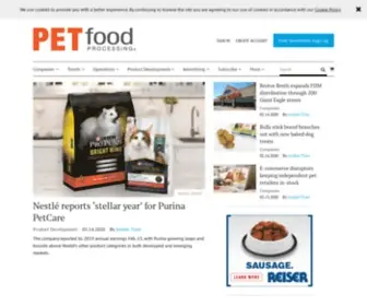 Petfoodprocessing.net(Pet food and pet treat manufacturing news) Screenshot