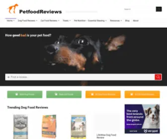 Petfoodreviews.com.au(Independent unbiased dog & cat food reviews for australian (and new zealand)) Screenshot