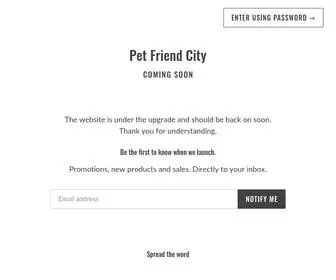 Petfriendcity.com(Pet Friend City) Screenshot