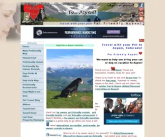 Petfriendlyaspen.com(Pet Friendly Aspen) Screenshot