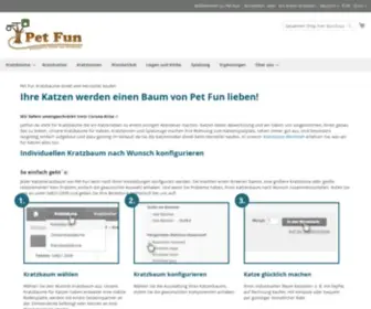 Petfun.de(Pet Fun Kratzbäume für große Katzen) Screenshot