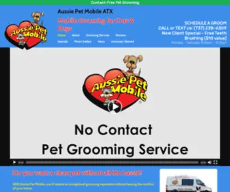 Petgroomingatx.com(Aussie Pet Mobile ATX) Screenshot