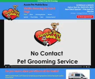 Petgroomingbocaraton.com(Aussie Pet Mobile Boca) Screenshot