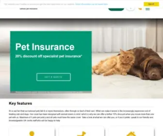Petguard.co.uk(Pet insurance for cats and dogs) Screenshot