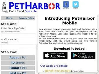 Petharbor.com(Animal Shelter adopt a pet) Screenshot