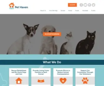 Pethavenmn.org(Pet Haven) Screenshot