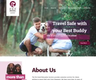 Pethotel.com.sg(The Pet Hotel Relocation Services) Screenshot