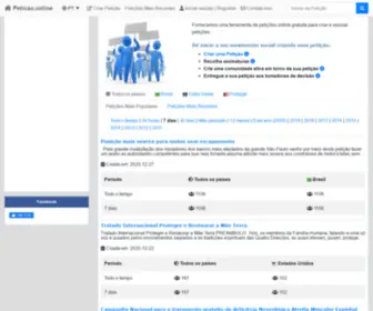 Peticao24.com(Petição Online) Screenshot